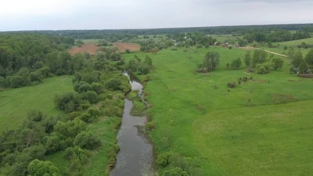 Съемка полей с квадрокоптера.