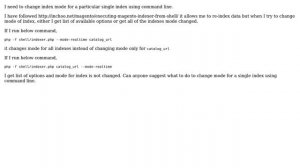 Magento: Magento change index mode using command line