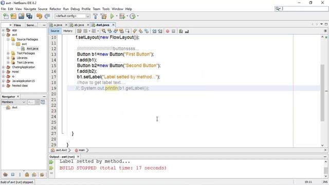 Abstract Window Toolkit Awt in java Button in java on window application смотреть онлайн