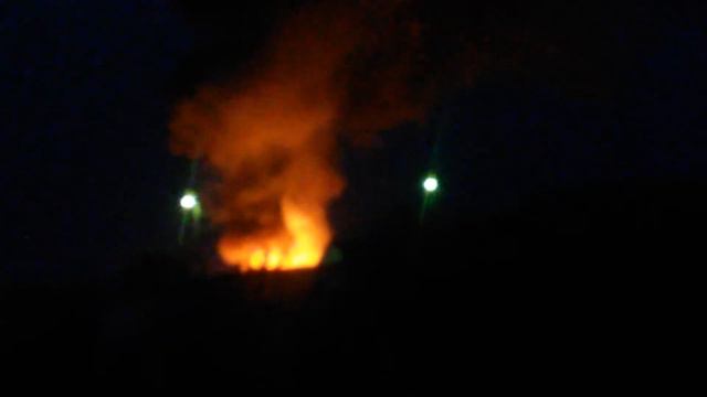 Пожар в Медногорске
