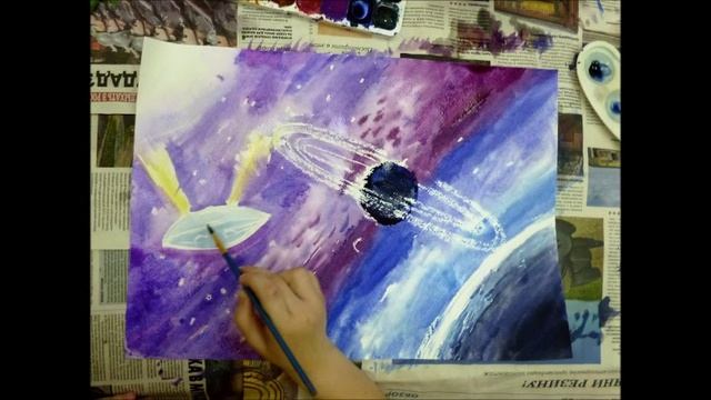 Рисуем Космос (мастер-класс) смотреть онлайн