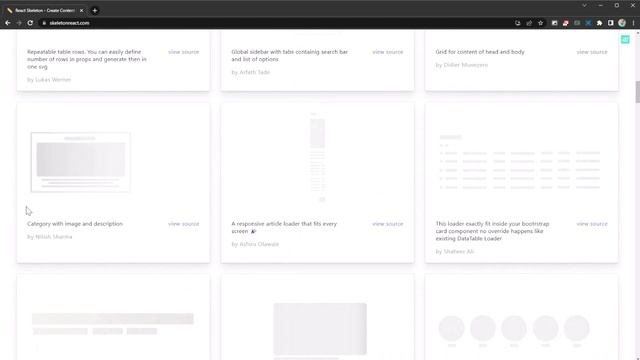 Skeleton Content Loader Animation
