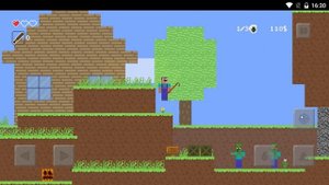 Сложный уровень в майнкрафт 2д! Noob vs Zombies прохождение #2