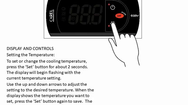 Basic Settings for Norpole Refrigeration Products Using the Carel Easy Controller смотреть онлайн