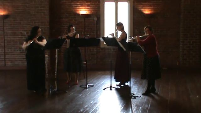 Overture to the Marriage of Figaro -- Collage Flute Quartet смотреть онлайн