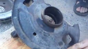 Колхоз, замена ступичного подшипника nissan sunny часть 2