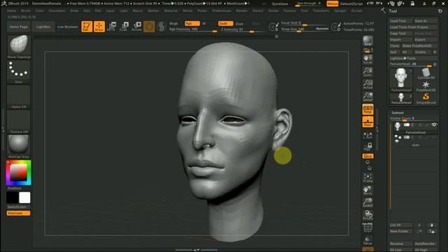 Zbrush 2019 быстро персонаж ЖЕНСКИЙ смотреть онлайн