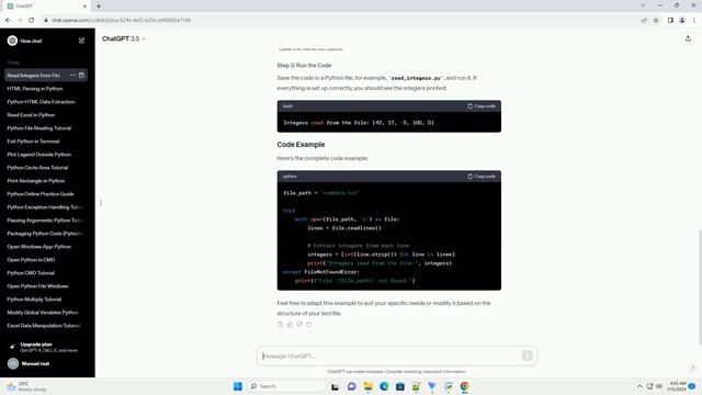 how to read integers from a text file in python