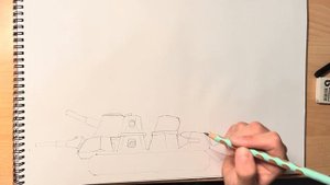 Как нарисовать ТАНК PZ-44 #пз44 #кв44 #мультикипротанки