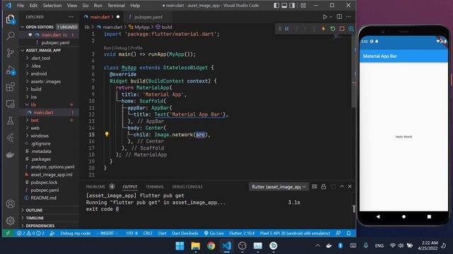 Bangla Flutter Turorial - Adding Asset Image - বাংলা ফ্লাটার টিউটোরিয়াল