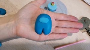 Как слепить Амонг Ас _  AMONG US _ Амонг Ас лепка _ Синий Игрок Амонг Ас