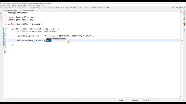Java8 | 57 | AllMatch function | Tamil смотреть онлайн