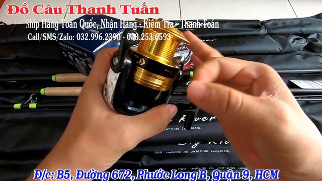Cần Ashino Big River + Máy Daiwa Sweepfire + Cước Berkley Iron Silk USA смотреть онлайн