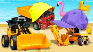 Рабочие машины и Автошкола Алёны: готовимся к каникулам! Развивающие детские видео