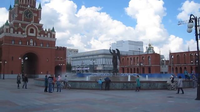 Площадь Богородицы, Крест,архангел Гавриил...Йошкар-Ола...Yoshkar-Ola Russia смотреть онлайн