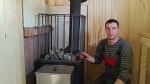 Короб в баню для камней