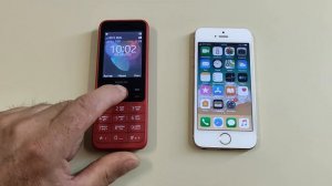 iPhone 5s vs Nokia 150 Incoming call & Outgoing call