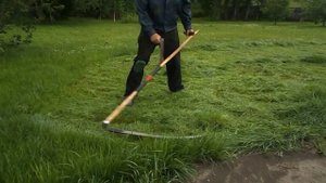 Косьба. Ручная коса 90см. Scythe.