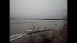 Вездеход ТТМ-3902 ГР "Тайга" - Пока ехали, лед ушел.