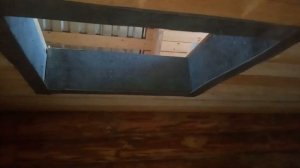 Установка печи, кладка портала и выводим трубу сквозь потолок своими руками