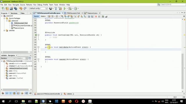 Password Field in JavaFX FXML