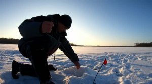 Начало зимы. Рыбалка на жерлицы с ночевкой в палатке. Самарская область.