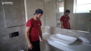 Мебель со столешницей в ванную за 69 700 | Обзор установки