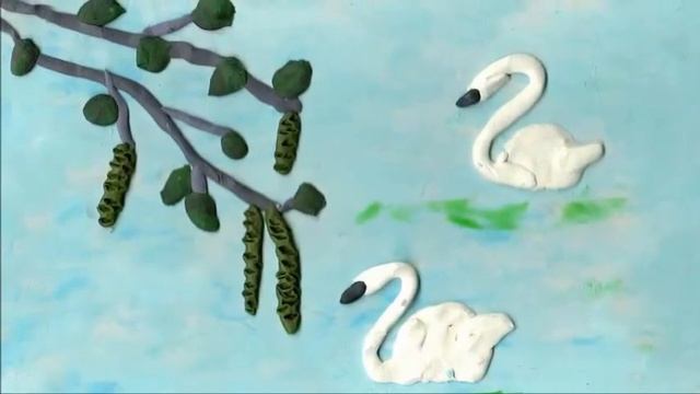 Картины из пластилина "Приметы весны" смотреть онлайн