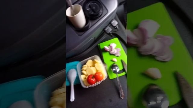 первое использование автомобильной мультиварки.