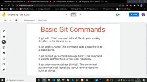 Basic git commands