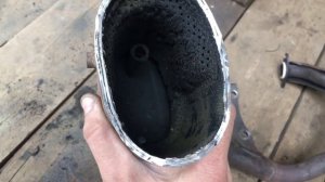 Honda Tact24 чистка глушителя