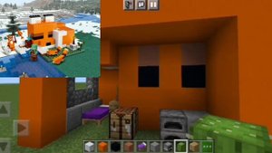 лисья хижина в майнкрафт