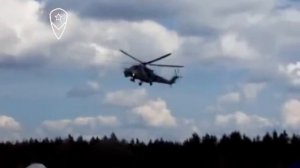 Стробоскопический эффект вертолёта Ми-24