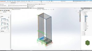 Проектирование распашного шкафа из стандартных элементов 1