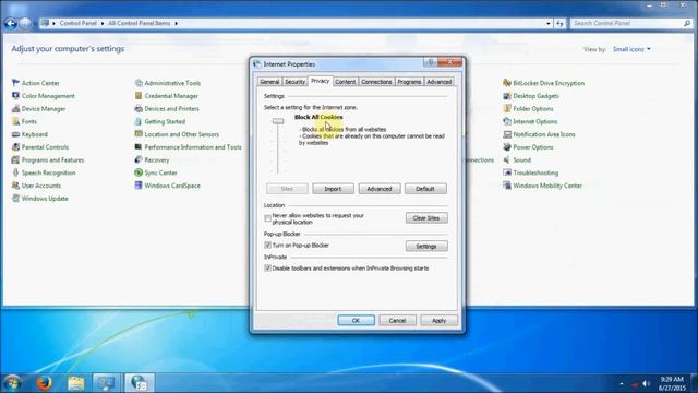 Windows 7 Control Panel Settings смотреть онлайн