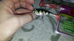 Небольшая посылка: съедобные силиконовые приманки: 2 уп Фанатик , ESfishing, 1 силиконовая рыбка