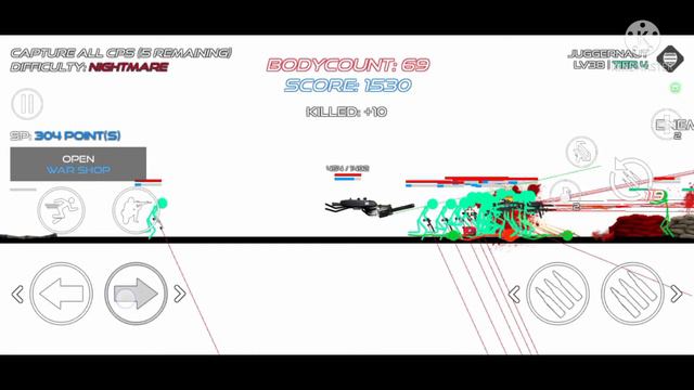 Stickman Warfare: Blood Strike gameplay | Front line Z | Difficulty Nightmare | смотреть онлайн