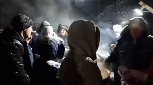 с.Истобное. Освящение купели на Крещение