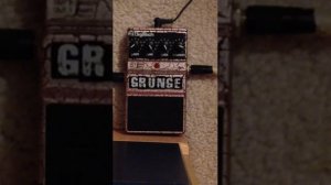 Digitech grunge distortion pedal on bass guitar