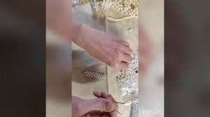 колье (накидка, оплечье) из жемчуга. Мастер-класс