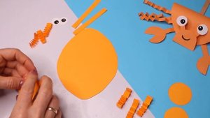 DIY КРАБИК из БУМАГИ. Подвижная игрушка из бумаги- КРАБ. Простые поделки