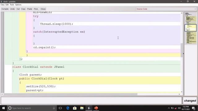 Make Analog Clock Using Java Applet  Programming language. #java_swing #javacode #viral