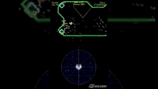 Geometry Wars: Galaxies Nintendo DS Gameplay - Asteroids?