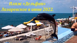 Пляж "Дельфин", все классно, новые дельфинчики! Июнь 2022 🌴ЛАЗАРЕВСКОЕ СЕГОДНЯ🌴СОЧИ.