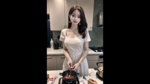 Ai Art Girls. На кухне