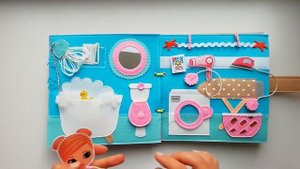 Книга из фетра Дом для куколки | Обзор DIY