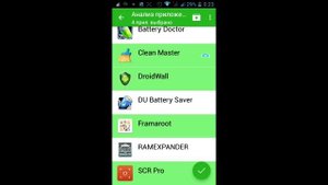 Закрытие программ с фона или усыпление Greenify