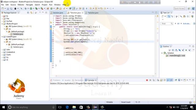 Java SWING - 3 AbstractButton class Methods | JButton [ Part -2 ] | GUI | Judemy | Bangla | Tutoria смотреть онлайн