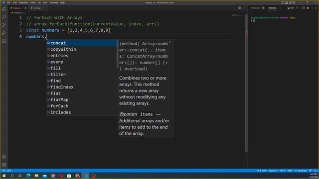 JavaScript array forEach Method || JavaScript tutorial for beginners