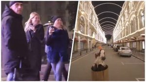 Баба яга на ступе в Москве